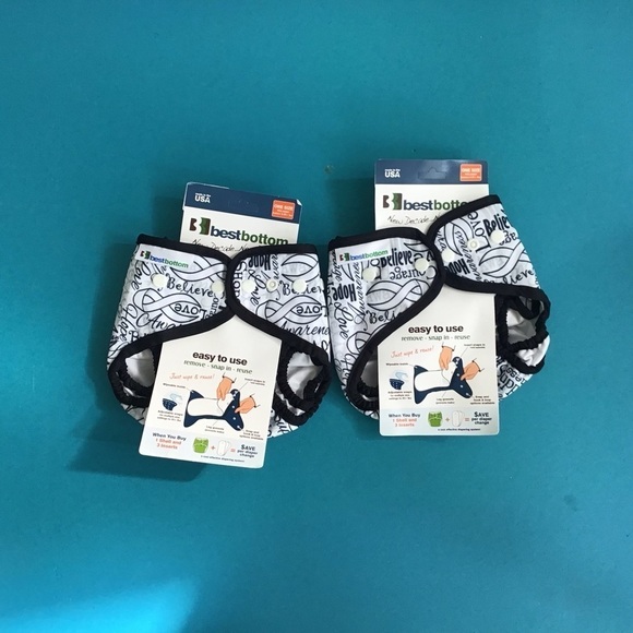 Bestbottom bundle of two all in two diaper cover. OS NWT - Picture 1 of 2